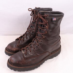 ダナー US 10.5 D DANNER フード WINTER LIGHT 8 茶 ブラウン 58900 ブーツ レザー トレッキング 中古 古着 eb1381