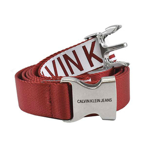 新品タグ付き 100サイズ カルバンクラインジーンズ Calvin Klein Jeans CK CANVAS PLAQUE BELT