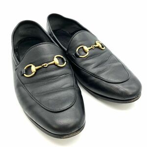 グッチ GUCCI ホースビット ローファー レザー ブラック 35 1/2 レディース