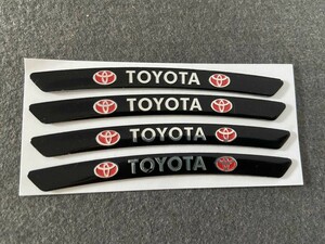 ★トヨタ TOYOTA★37★ ホイールリムステッカー 装飾バッジデカールスタイリング 傷を隠す 4枚セット 90ｍｍ アルミ 車用