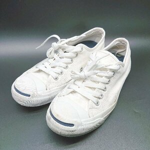 ◇ JACK PURCELL ジャックパーセル ブランドロゴ 紐調節 シンプル スニーカー サイズ24.5 ホワイト系 レディース E