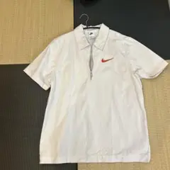 NIKE ジッパー付きホワイトシャツ M