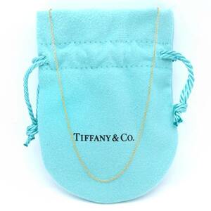 未使用 Tiffany&Co. ティファニー イエロー ゴールド ネックレス チェーン Au750 K18 41cm エルサペレッティ KK132
