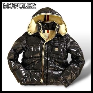 MONCLER モンクレール ダウンジャケット BRANSON ブランソン バイカラー フード取り外し可能 2way ダウン90% サイズ1 M相当 黒