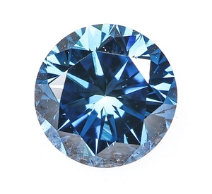 【100円～】0.340ct 天然ダイヤ Fancy Greenish Blue（トリートメント）SI1