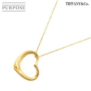 ティファニー TIFFANY&Co. オープンハート 22mm ネックレス 40cm K18 YG イエローゴールド 750 Open Heart Necklace 90232997