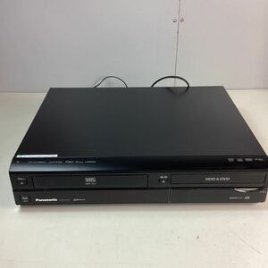 d6143 Panasonic DIGA HDD DVD VHS レコーダー 2008年製 DMR-XP22V リモコンなし パナソニック 録画 ビデオデッキ 動作確認済み 中古