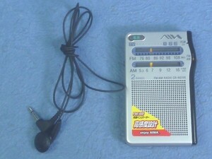 T180　【 ポケットラジオ 】　SONY ポケットラジオ　 FM/AMラジオ 　CR-NS120 (動作品)　