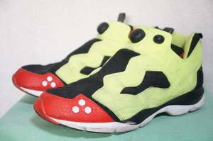 REEBOK リーボック atmos INSTA PUMP FURY HLS 「LIMITED EDITION」CITRON インスタポンプフューリー 28.5cm BLACK/YELLOW 赤黄 シトロン