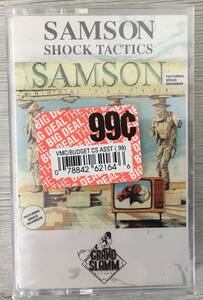 SAMSON SHOCK TACTICS US製　CASSETTE TAPE　新品未開封