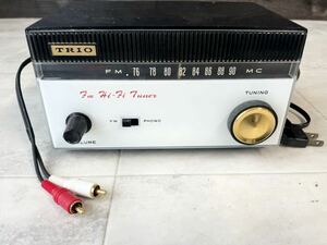 1円 動作品 トリオ TRIO FM-108 5球 Hi-Fi 真空管 FMチューナー 昭和レトロ 希少品 売り切り