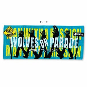 MAN WITH A MISSION マンウィズ W.O.Pツアータオル グリーン ／ Tシャツ ロンT カラビナ ご当地マグネット スマートショルダー ガウポン