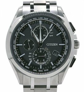 ★箱保付！極美品！CITIZEN シチズン ATTESA アテッサ ダイレクトフライト AT8040-57E H804-T018696 エコ・ドライブ チタン メンズ★