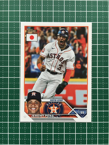 ★TOPPS MLB 2023 JAPAN EDITION #86 JEREMY PENA［HOUSTON ASTROS］ベースカード「BASE」★