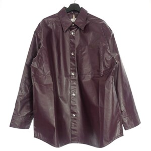 未使用品 オーエーエムシー OAMC 24SS TOWER SHIRTS タワーシャツ 長袖 L AMARONE ワインレッド 24E28OAU64 メンズ