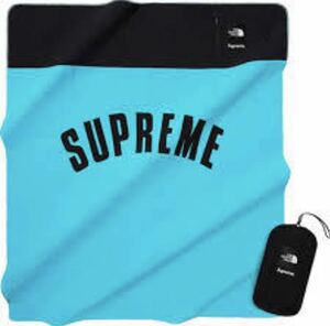 水色 Supreme The North Face Arc Logo Blanket シュプリーム ノースフェイス アーチロゴ フリース ブランケットkaws