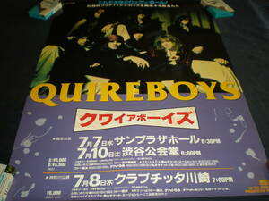 クワイアボーイズ 1993 来日コンサートポスター/Quireboys Japan Tour Poster 1993/Promo