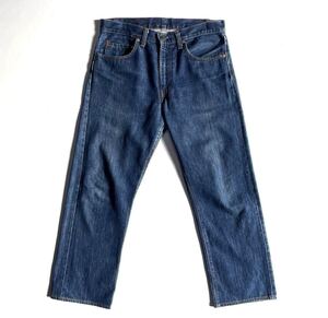 濃紺♪美品 70s USA製 Levis 505 66後期 オリジナル ビンテージ リーバイス 505 W33 内股シングル 黒カン 脇割り 79年製 ボタン裏8 Talon42