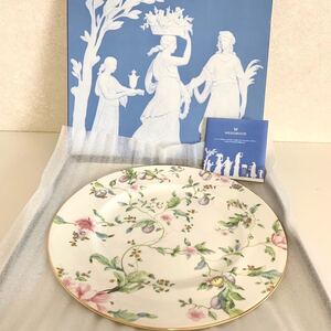 未使用 WEDGWOOD ウェッジウッド 大皿 27cm スイートプラム SWEET PLUM 花柄 洋食器 お皿 プレート 箱付き 保管品