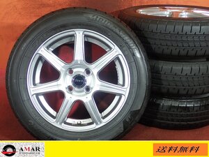 R15●【10系アクア:スペイド:ポルテ等メタリックシルバー色】中古ホイール＋ラジアル175/65R15 B.S★4本(TH-7479A)送料無料/沖縄配送不可