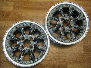 IB-443 SPEED STAR ワタナベ RS-8 14×6J 4H-100 +40 (2本) 希少 SSR スピードスター 8本スポーク 送料は全国一律2750円 離島を除く