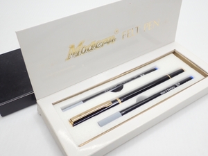 V405　ボールペン Modern FELT PEN ブラック×ゴールドカラー　文房具/ペン/筆記具/ball-point pen