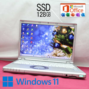 ★中古PC 高性能6世代i3！SSD128GB★CF-SZ5 Core i3-6100U Webカメラ Win11 MS Office 中古品 ノートPC★P72453