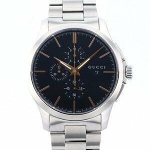 グッチ GUCCI Gタイムレス クロノグラフ YA126272 ブラック文字盤 新品 腕時計 メンズ