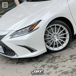 JBTブレーキキャリパー4POT（SP4P）+2ピース355mmスリット＋ドリルドローター：ホンダ：LEXUS：レクサス：ES：AXZH10：フロントセット