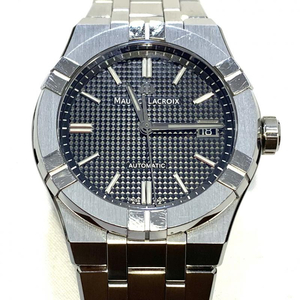 【中古】MAURICE LACROIX 自動巻腕時計 AI6007 モーリスラクロア シルバー×ブラック オートマチック[240019448502]