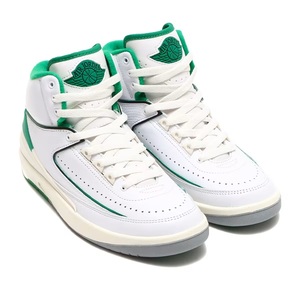 ナイキ 24cm US 6Y エア ジョーダン 2 レトロ GS ホワイト グリーン 税込定価17600円 NIKE AIR JORDAN 2 RETRO (GS) キッズ 子供用運動靴