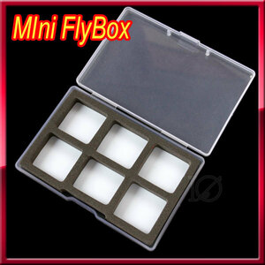【新品】 FLY BOX フライケース フライボックス 小型透明 コンパートメント ポケットサイズ miniサイズ マグネット付き 2個セット！