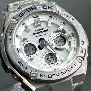 CASIO G-SHOCK カシオ Gショック G-STEEL Gスチール GST-W110D-7AJF 腕時計 タフソーラー 電波ソーラー アナデジ 多機能 動作確認済み