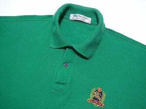 イングランド製　Burberrys 半袖ポロシャツ　色：緑　SIZE:M バーバリー 旧タグ ポロシャツ 90s　エンブレム　old