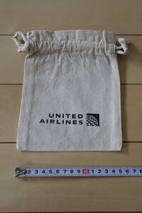 ★ ユナイテッド航空【 非売品 巾着 】UNITED AIRLINES ★