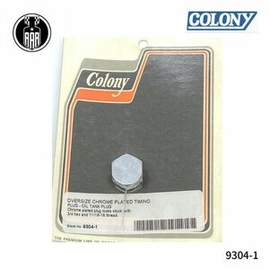 オーバーサイズ クロームメッキ タイミングプラグ オイルタンク プラグ ハーレーダビッドソン 9304-1 Colony コロニー