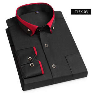CS-TLZK-03(実寸40 L度 )新品 春夏 完売■北欧 長袖シャツ メンズ ノーアイロン 形態安定 ビジネス ワイシャツ シルクのような質感