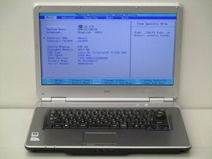 △NEC PC-VY22MAZ77 PC-VY22MAZ77 Celeron 900 2.2Ghz 2GB DVD-ROM 15.6インチ OSなし BIOSのみ