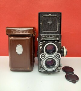 ■ ROLLEIFLEX 3.5F Planar 75mm F3.5 二眼レフカメラ フィルムカメラ 動作確認済 シャッター、露出計OK ローライフレックス