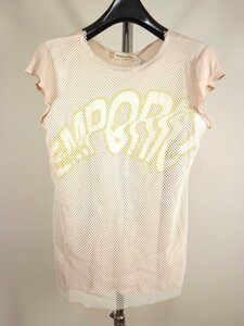 EMPORIO ARMANI (エンポリオ アルマーニ)　イタリア製　メッシュ　Tシャツ　カットソー　I42　　送料185円