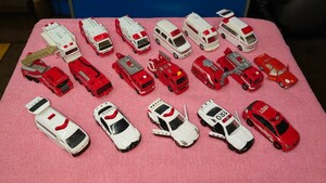 ジャンク扱い TOMICA TOMY ミニカー 特殊車両 詰め合わせセット② 中古現状優先品（検索 トミカ トミー 救急 消防 レスキュー PC オブジェ