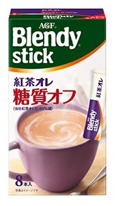 AGF ブレンディスティック 紅茶オレ 糖質オフ 8本 ×6箱 【 ミルクティー 】