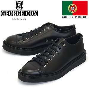 GEORGE COX (ジョージコックス) UTILITY MONKEY SHOE ラバーソール レザーシューズ 040 BLACK UK7-約26.0cm