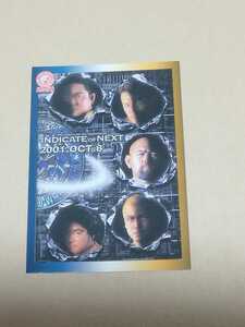 プロレスカード　バンダイ 新日本プロレスカード2002 No.140　チェックリスト　橋本真也、藤田和之、永田裕志、武藤敬司、秋山準