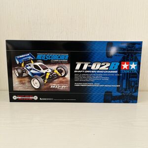 雀176【送120】1円～未組立 タミヤ 1/10 RC ネオスコーチャー TT-02B シャーシ