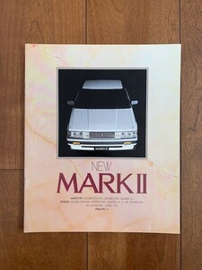 TOYOTA NEW MARK II トヨタ MARKⅡ 昭和レトロ 1984年 松本幸四郎 マークII 旧車　 ★10円スタート★