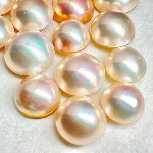 1円〜!!テリ抜群!!☆マベパールおまとめ150ct☆j 約30g ルース 裸石 宝石 pearl パール 半円真珠 ジュエリー jewelry w4た30