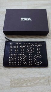 ヒステリックグラマー　HYSTERIC GLAMOUR　コインケース　カードケース　小銭入れ 財布 レザー 黒 ブラック　送料無料