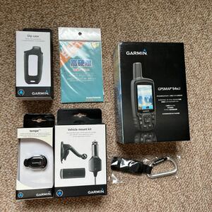 GARMIN/ガーミン　ハンディGPS GPSMAP 64scj 未使用品　付属品一式付き　温度センサー等　未チェックのジャンク扱い