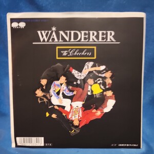 【EPレコード】チェッカーズ　WANDERER/JAWSが島にやってきた/藤井フミヤ/マルケン☆ストア/激安2bs